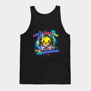 Can't Hear You I'm Gaming Funny Gamer Design With Headphones Tank Top